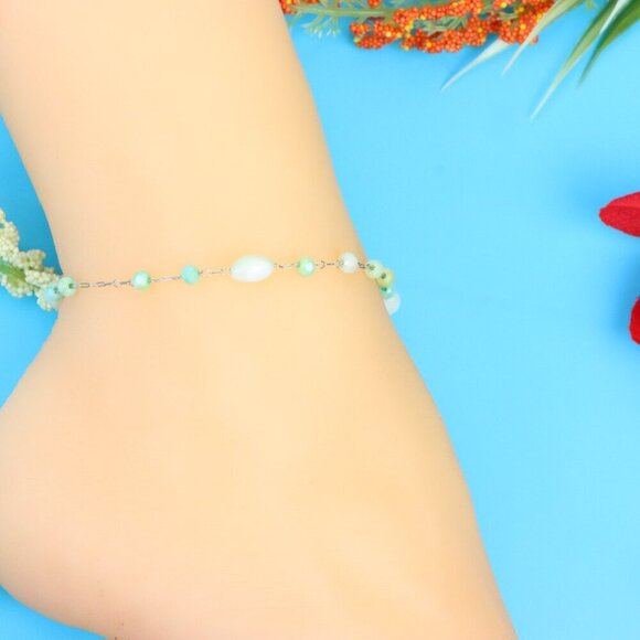 Elegant Handmade Anklet – Perfect for Women & Girls | Ideal Gift Option, DYC1535 - Picture 3 of 10